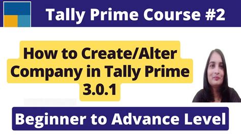 How To Create Company In Tally Prime Company Creation In Tally Tally