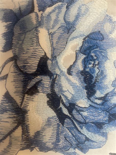 Italian Embroidered Mikado - Chinoiserie Floral – metrotextilesnyc