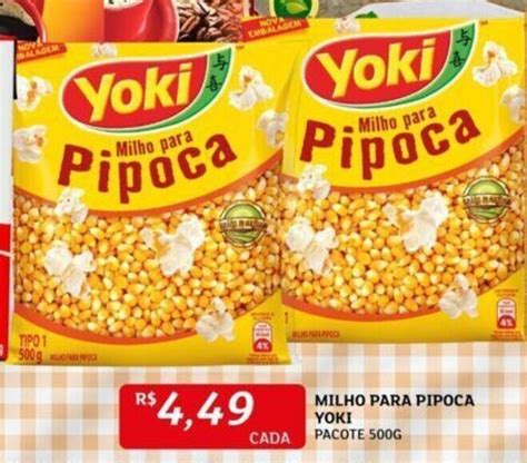 Milho Para Pipoca Yoki Pacote 500g Oferta Na Assaí Atacadista