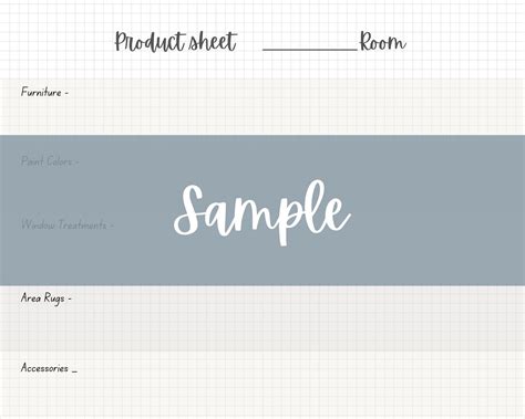 Design Board Template, Mood Board - Etsy