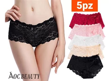 Paquete Pantaleta Bikini Lencer A De Encaje Sexy Meses Sin Intereses