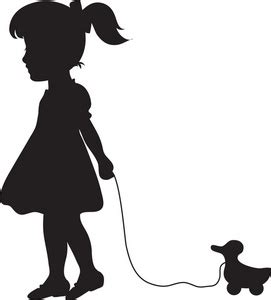 Free Girl Walking Dog Silhouette, Download Free Girl Walking Dog ...