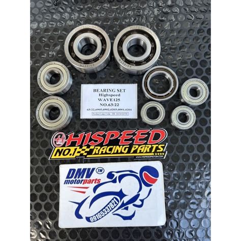 Hispeed Racing Engine Bearing Set With Camshaft Bearing For Wave