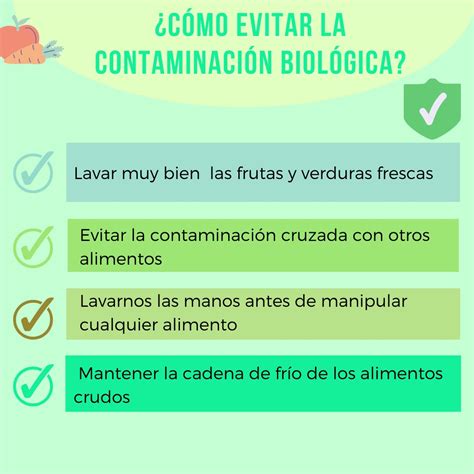 Cómo se puede prevenir la contaminación de los alimentos