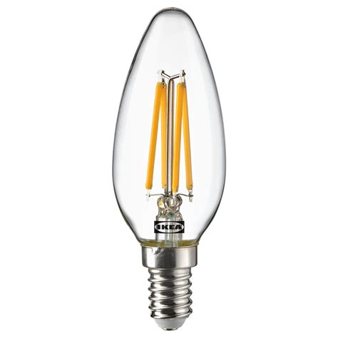 SOLHETTA LED bulb E14 250 lumen, chandelier/clear - IKEA