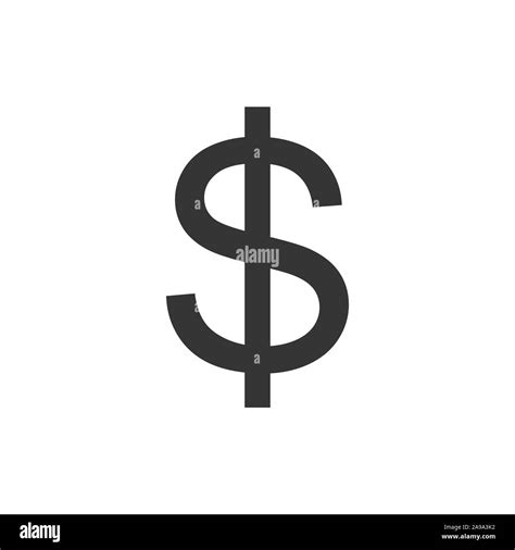 Vector Dollar Icon Black Symbol Of Dollar Vector Icon Isolated Money