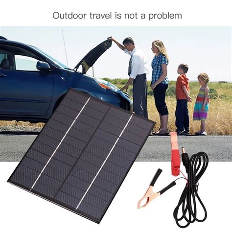 5.5W 12V Waterproof Polycrystalline Solar Panel For Car Universal ...