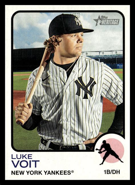 Topps Heritage Luke Voit New York Yankees Baseball Card Ebay