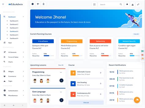 Lms Dashboard Bootstrap Admin Template With Ui Framework Eduadmin