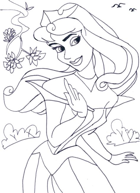 Disney Princess Coloring Pages Aurora