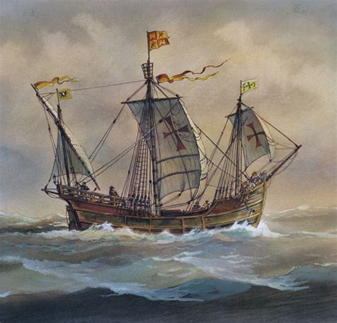 1 05 каравелла ПИНТА uploaded in Парусные корабли: | Pinturas de barcos ...