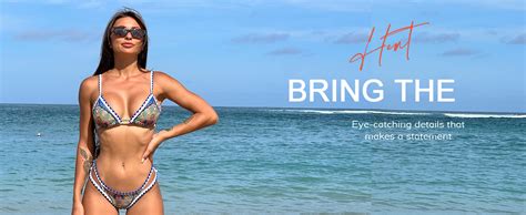 Amazon Bikinx Womens Swimsuits Sexy Thong Micro Bikini Ditsy Floral Two Piece Sets Bathing