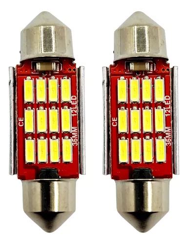 Kit L Mpada Led Carro Torpedo Canbus Canceller Teto Parcelamento