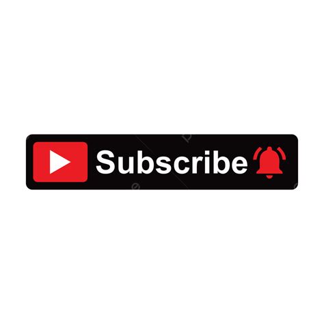 Vector De Hd De Botón De Suscripción De Youtube PNG Botón De