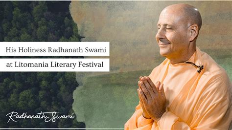 His Holiness Radhanath Swami At Litomania Literary Festival Youtube