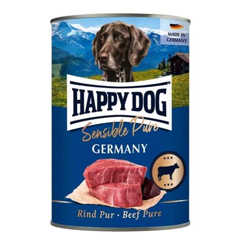 Консервы для собак Happy Dog Beef Pure купить в Киеве в зооаптеке Рыжий Кот