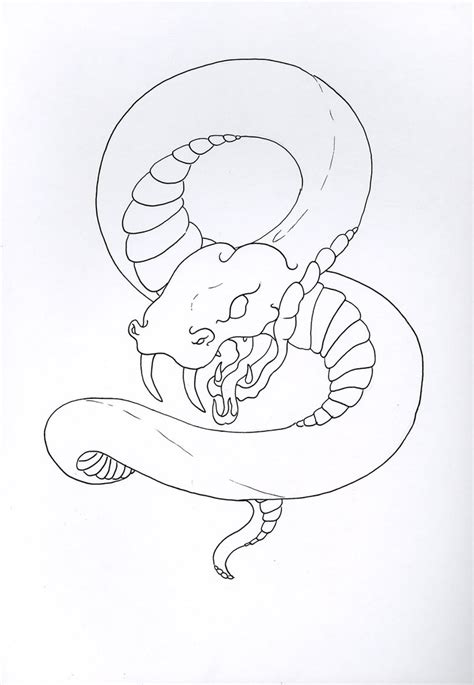 Snake Outline Drawing at GetDrawings | Free download