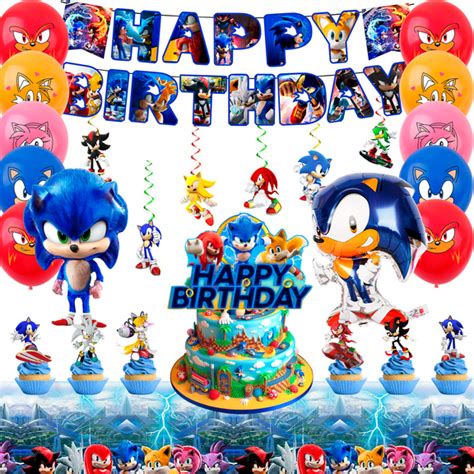 Sonic The Hedgehog Theme 6 Pcs Action Figure Toys Ideal For Birthday