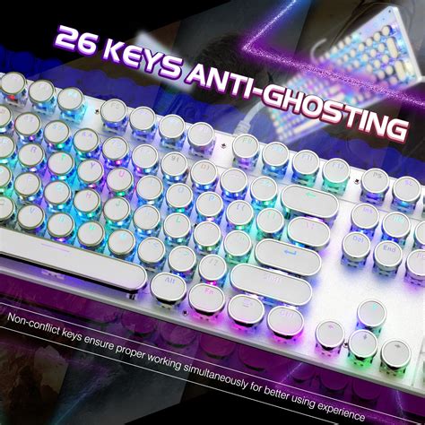 Snapklik YSCP Typewriter Style Mechanical Gaming Keyboard RGB