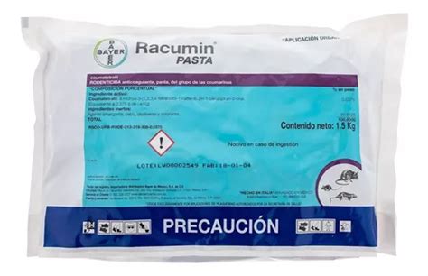 Racumin Pasta Rodenticida Elimina Ratas Y Ratones Bayer