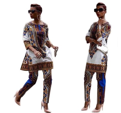 2019 New African Fashion Design Dress Suits Women Traditional Print