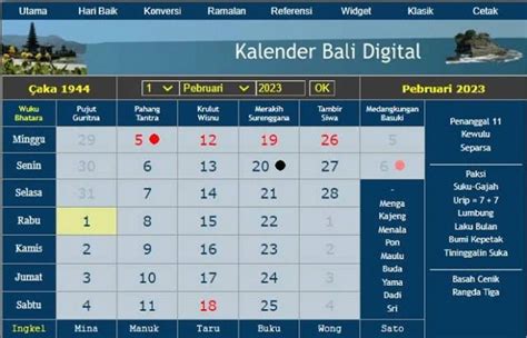 Kalender Bali Rabu Februari Hari Baik Membangun Rumah