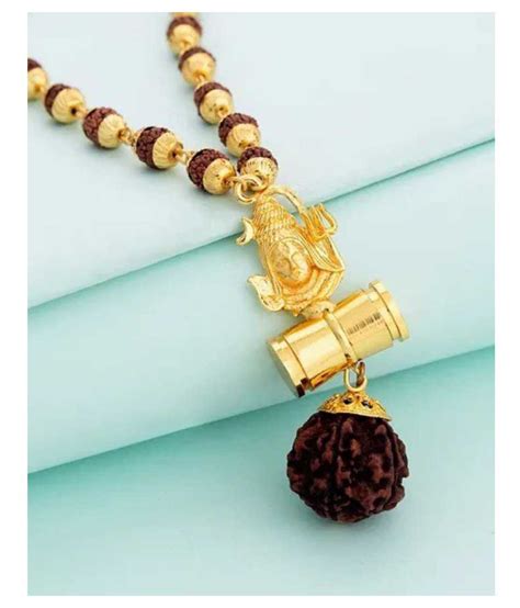 Rudraksha Mala With Shiva Damru Locket Buy Rudraksha Mala With Shiva