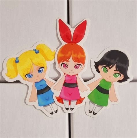 Powerpuff Girls Stickers - Etsy