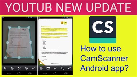 How To Use Camscanner Cs Scanner Kaise Use Kare2020 Youtube