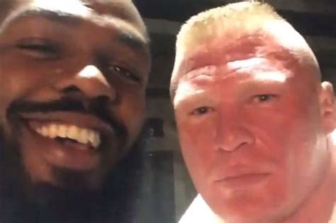 Brock Lesnar Jon Jones Selfie Blacksportsonline