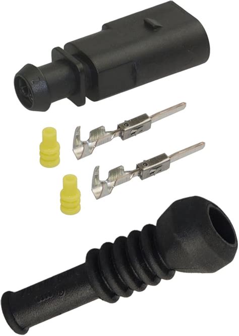 Connector 2 Pin Pen OEM VW 1J0 973 802 1J0973802 with Rubber Nozzle ...