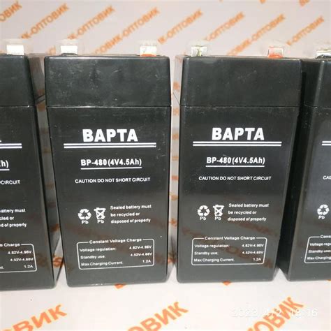 Акумулятор (АКБ) "Варта" 4v/4,5ah (15.09.2023р.в.) для вагів K...: ціна ...