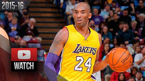 Kobe Bryant Full Highlights Vs Kings 20160107 28 Pts In 3 Qtrs