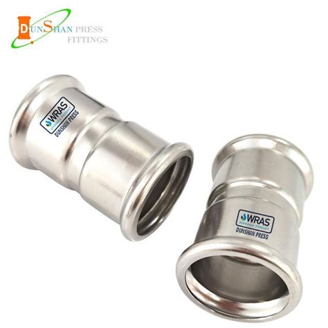 304 316Press Fittings DVGW WRAS Stainless Steel M Profile Equal