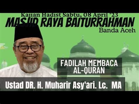 FADILAH MEMBACA AL QURAN YouTube