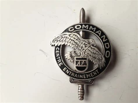 Insigne Militaire France Brevet Cec Commando Ffa Drago Paris Eur