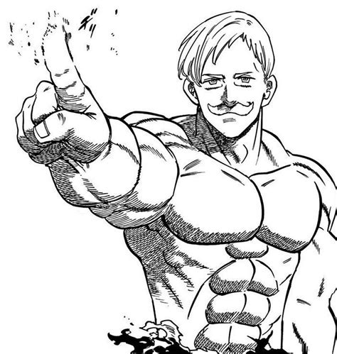 Escanor Nanatsu No Taizai Para Colorear E Imprimir Dibujos Tristes