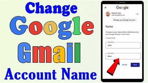 How To Change Google Account Name How To Change Gmail Name How To