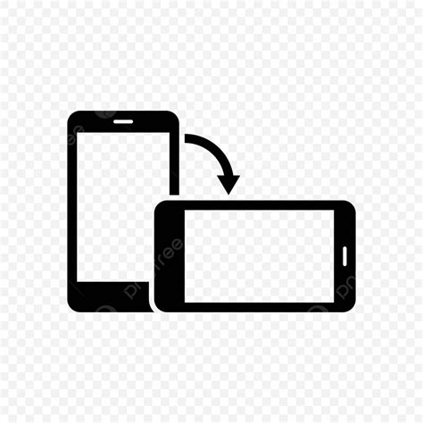 Symbol Of Mobile Screen Rotation Rotating Smartphone Icon In Vector Eps