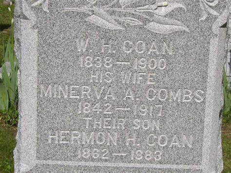 Minerva A Combs Coan 1842 1917 Find A Grave Memorial