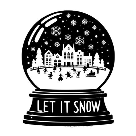 Free D Snow Globe Svg For Cricut Free Svg For Cricut Crafters File