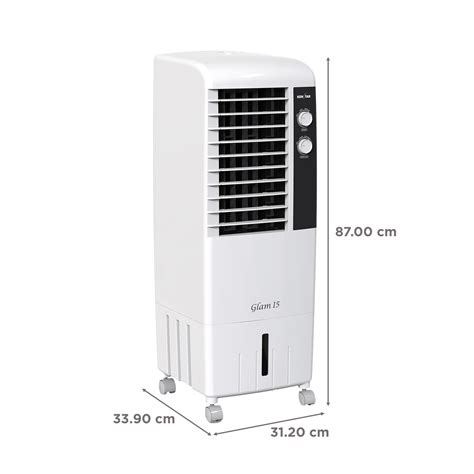 Buy Kenstar Glam 15 Litres Tower Air Cooler With Ice Chamber Dust Net Filter White Online Croma