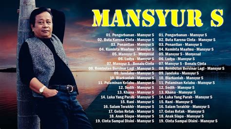 Mansyur S Full Album Lagu Terbaik Dangdut Lawas Nostalgia 80an 90an