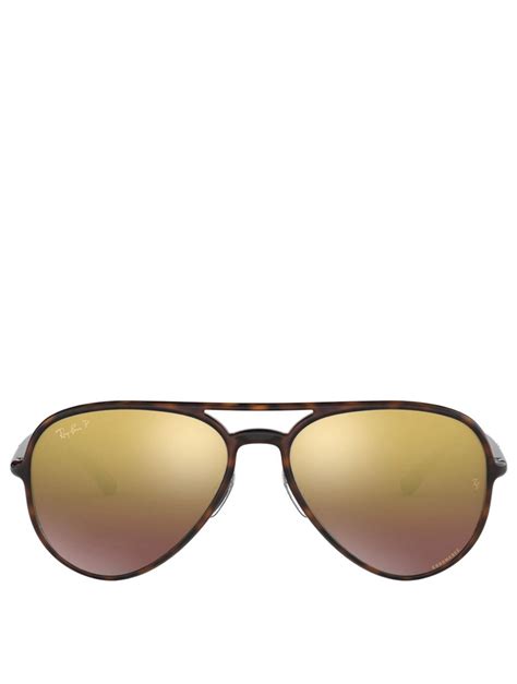 RAY BAN RB4320CH Chromance Aviator Sunglasses Holt Renfrew Canada