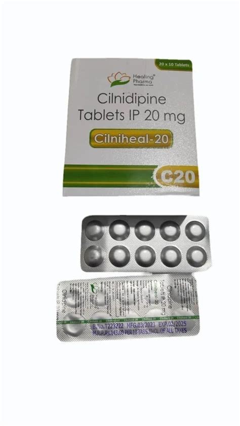 CILNIHEAL 20 MG TABLET At 40 Stripe Cilnidipine Tablets In Nagpur