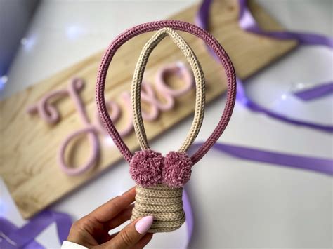 Hot Air Balloon Themed Nursery Decor Knitted Wire Wall Art Gender Neutral Playroom