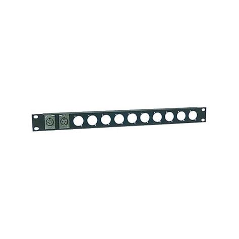 1u 1ru Mounting Panel For 19in Rack 12 Xlrs H5171 Selby