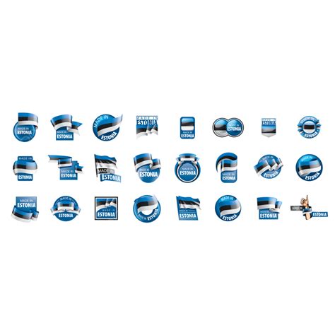 Estonia Flag Estonian Ribbon Tape Flagstaff Banner World Png And