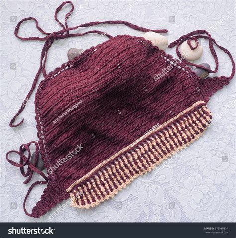 One Crochet Bikini Sexy Woman Wear Stock Photo 675989314 Shutterstock