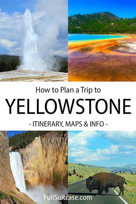 How To Plan A Trip To Yellowstone National Park Yellowstone Vacation